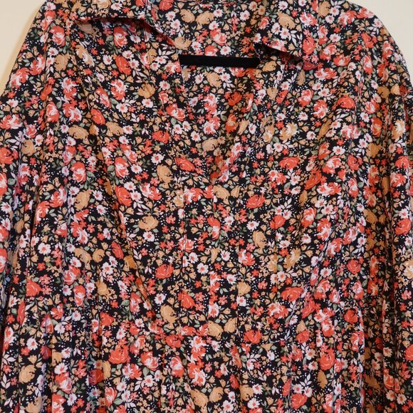 Floral Long Sleeve Dress - Picture 5 of 6